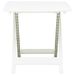 Table pliable de jardin Blanc 79x72x70 cm Plastique - Photo n°2