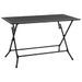 Table pliable en maille 120x60x72 cm Acier Anthracite - Photo n°1