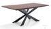Table rectangle en bois MDF et pieds en acier noir Lola L 200 cm - Photo n°1