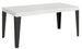 Table rectangulaire 160 cm blanc et pieds métal anthracite Flavio 6 places - Photo n°1