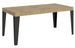 Table rectangulaire 160 cm chêne clair et pieds métal anthracite Flavio 6 places - Photo n°1