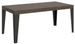 Table rectangulaire 180 cm noyer et pieds métal anthracite Flavio 6 à 8 places - Photo n°1