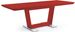 Table rectangulaire à rallonge design Rouge Modena - Photo n°1
