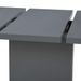Table rectangulaire à rallonge gris brillant Venti 140-180 cm - Photo n°2