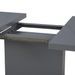 Table rectangulaire à rallonge gris brillant Venti 140-180 cm - Photo n°4