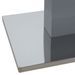Table rectangulaire à rallonge gris brillant Venti 140-180 cm - Photo n°6