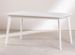 Table rectangulaire bois d'hévéa blanc Kise 150 cm - Photo n°1