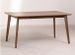 Table rectangulaire bois d'hévéa marron Kise 150 cm - Photo n°1