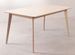 Table rectangulaire bois d'hévéa naturel cendré Kise 150 cm - Photo n°1