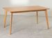 Table rectangulaire bois d'hévéa naturel Kise 150 cm - Photo n°1