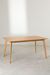 Table rectangulaire bois d'hévéa naturel Kise 150 cm - Photo n°5