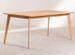 Table rectangulaire bois d'hévéa naturel Kise 180 cm - Photo n°1