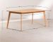 Table rectangulaire bois d'hévéa naturel Kise 180 cm - Photo n°5