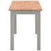 Table rectangulaire bois de chêne naturel et gris Cusina 120 cm - Photo n°2