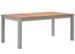Table rectangulaire bois de chêne naturel et gris Cusina 180 cm - Photo n°1