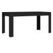 Table rectangulaire bois noir brillant Loya 160 cm - Photo n°1