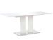 Table rectangulaire design blanc brillant Winter 180 - Photo n°1
