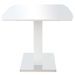 Table rectangulaire design blanc brillant Winter 180 - Photo n°3