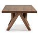 Table rectangulaire design bois noyer Bonita 200 cm - Photo n°7