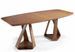 Table rectangulaire design bois noyer Kinta 220 cm - Photo n°2