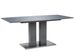 Table rectangulaire design gris brillant Winter 180 - Photo n°1