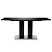 Table rectangulaire design noir brillant Winter 180 - Photo n°7