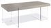 Table rectangulaire design Taupe Cubique - Photo n°1