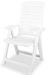 Table rectangulaire et 10 chaises de jardin plastique blanc Camille - Photo n°4