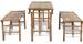 Table rectangulaire et 2 bancs de jardin bambou clair Kyca - Photo n°4