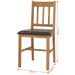 Table rectangulaire et 4 chaises chêne massif Pannos - Photo n°11