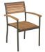 Table rectangulaire et 6 chaises de jardin acacia clair Palino - Photo n°3