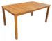 Table rectangulaire et 6 chaises de jardin acacia clair Polina 140 - Photo n°2