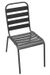 Table rectangulaire et 8 chaises de jardin métal gris Pretty - Photo n°3