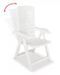 Table rectangulaire et 8 chaises de jardin plastique blanc Camille - Photo n°4