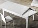 Table rectangulaire extensible 4 à 6 personnes 120/180 cm blanc effet marbre Kina - Photo n°4