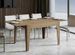 Table rectangulaire extensible 4 à 6 personnes 120/180 cm chêne naturel Kina - Photo n°3