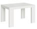 Table rectangulaire extensible 130 à 390 cm blanche Ribo - Photo n°1