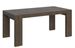 Table rectangulaire extensible 160 à 264 cm bois foncé Ribo - Photo n°1