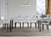 Table rectangulaire extensible 180 à 284 cm bois blanc et métal anthracite Evy - Photo n°2