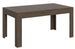 Table rectangulaire extensible 4 à 10 personnes 160 à 220 cm bois foncé Tipi - Photo n°1
