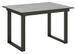 Table rectangulaire extensible 4 à 6 personnes L 120 à 180 cm gris béton et métal anthracite Banzy - Photo n°1