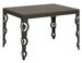 Table rectangulaire extensible 6 à 16 personnes L 120 à 380 cm bois noyer et cadre métal anthracite Zakary - Photo n°1