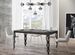 Table rectangulaire extensible 6 à 16 personnes L 120 à 380 cm bois noyer et cadre métal anthracite Zakary - Photo n°1