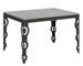 Table rectangulaire extensible 6 à 16 personnes L 120 à 380 cm gris béton et cadre métal anthracite Zakary - Photo n°1