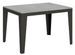 Table rectangulaire extensible 6 à 16 places L 120 à 380 cm gris effet béton et pieds acier gris foncé Flavien - Photo n°1