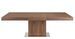 Table rectangulaire extensible Kinta 180/240 cm - Noyer et acier chromé - Photo n°3