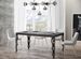 Table rectangulaire extensible orientale 6 à 20 personnes L 160 à 420 cm gris béton et cadre métal anthracite Zakary - Photo n°1