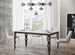 Table rectangulaire extensible orientale 6 à 20 personnes L 180 à 440 cm blanc et cadre métal anthracite Zakary - Photo n°1