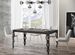 Table rectangulaire extensible orientale 6 à 20 personnes L 180 à 440 cm bois foncé et cadre métal anthracite Zakary - Photo n°1