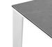 Table rectangulaire extensible porcelaine et métal Spanila - Photo n°5